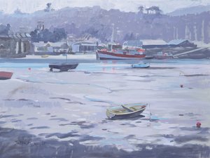 Salcombe - Grey Day - Fisherman